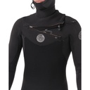 Flashbomb 5/4 Hooded Chest Zip Wetsuit (Black)