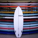 Pyzel White Tiger PU/Poly 5'6" Bottom of Board